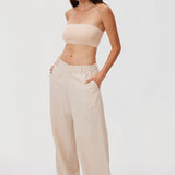 Women's Seamless Bandeau Bra Light Oatmeal