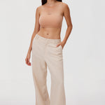 Women's Seamless Bandeau Bra Cream Coffee