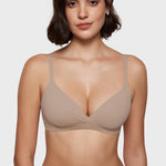 Women's Crossover Bralette Rose Gray