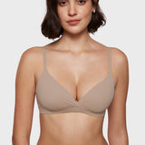 Women's Crossover Bralette Rose Gray