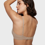 Women's Crossover Bralette Rose Gray