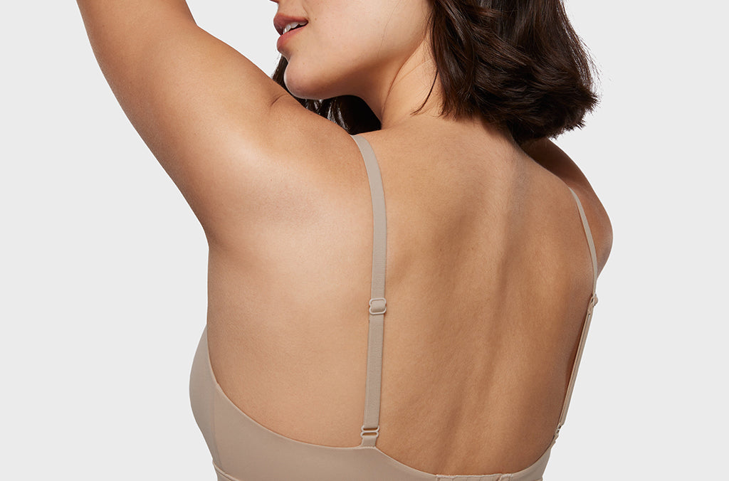 Women's Crossover Bralette Rose Gray