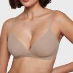Women's Crossover Bralette Rose Gray