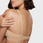 Women's Crossover Bralette Warm Beige