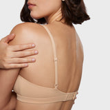 Women's Crossover Bralette Warm Beige
