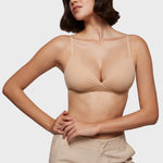 Women's Crossover Bralette Warm Beige
