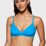 Women's Crossover Bralette Madagascar Blue