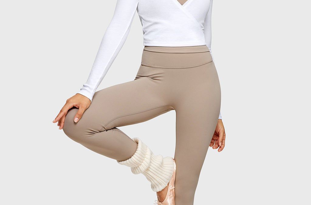 Women's V-Neck Cross Ballet Wrap Top Black