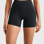 INGIA Womens High Waist No Front Seam Scrunch Butt Biker Shorts 5'' V-Back Scrunch Booty Gym Workouts Mineral