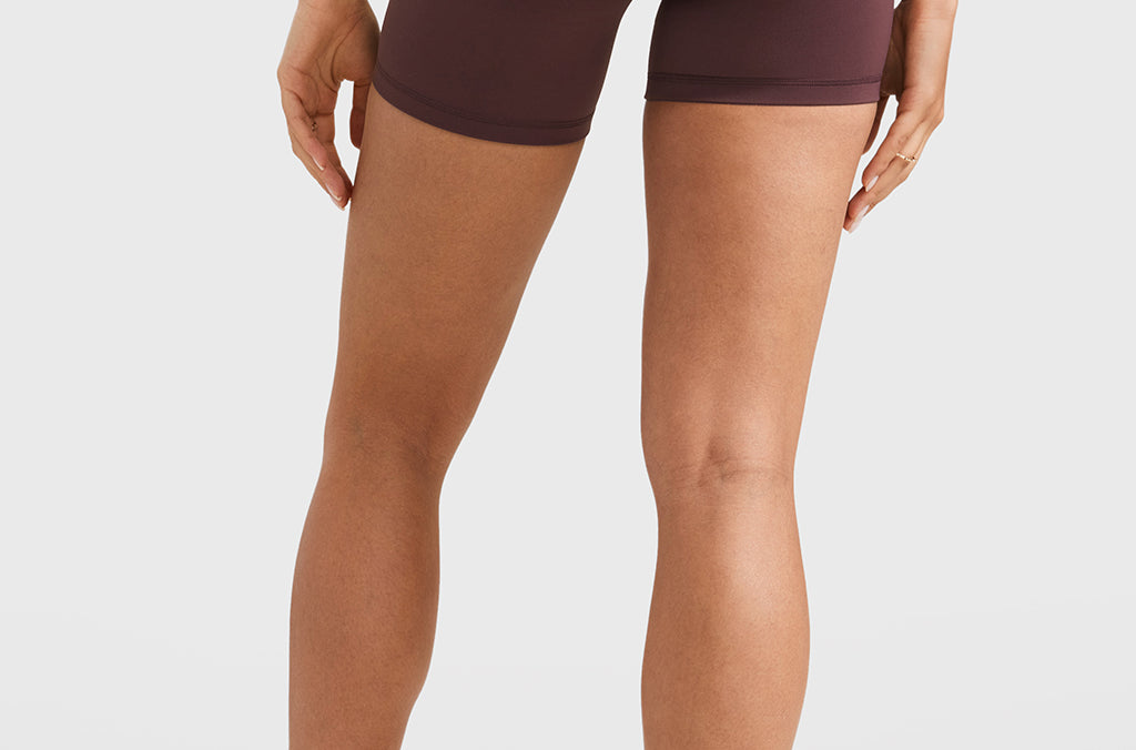 INGIA Womens High Waist No Front Seam Scrunch Butt Biker Shorts 5'' V-Back Scrunch Booty Gym Workouts Mineral