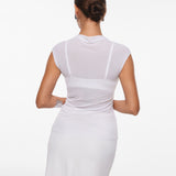 INLYRIC Cosnufy® Sheer Mesh Mock Neck Tank Top Black