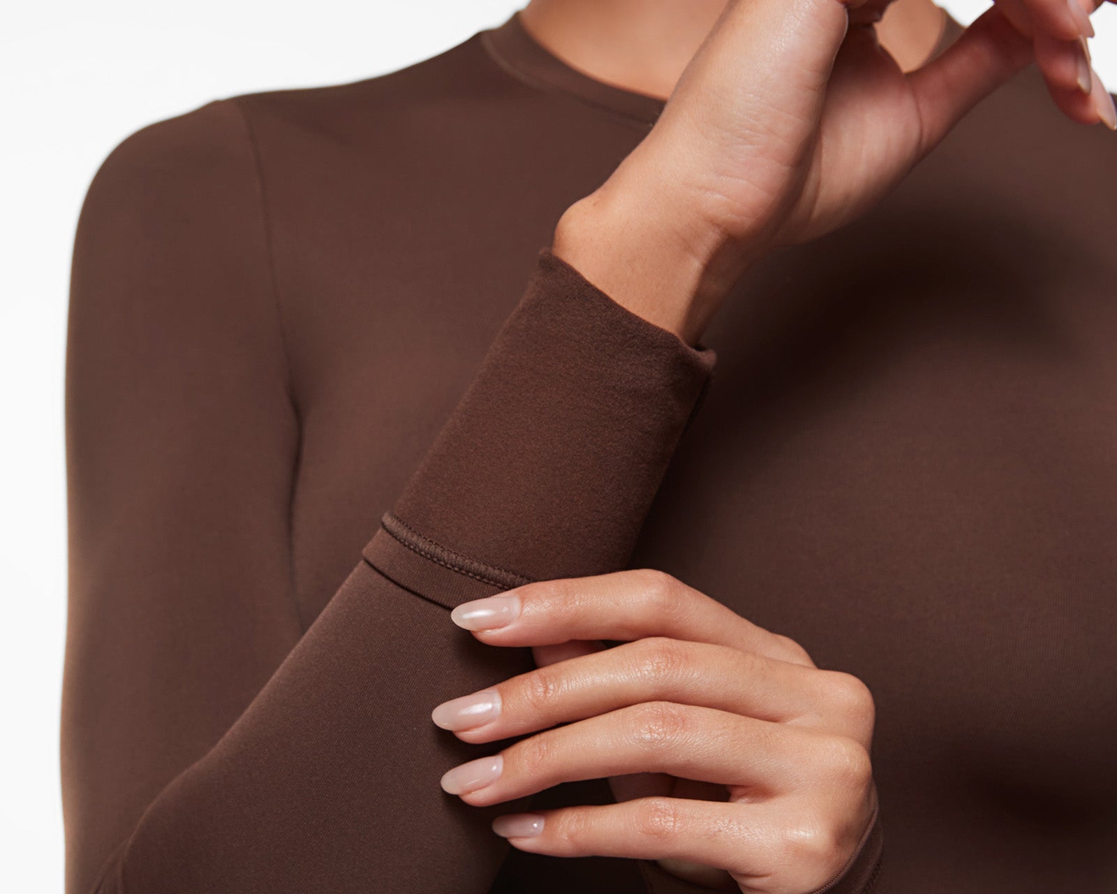 Women's Thermal Crewneck Long Sleeve Top Black