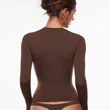 Women's Thermal Crewneck Long Sleeve Top Black