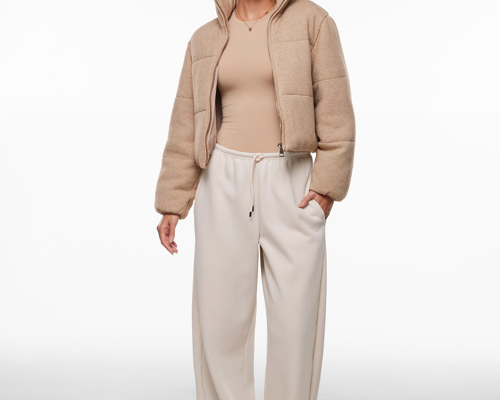 Women's Thermal Crewneck Long Sleeve Top Hazelnut