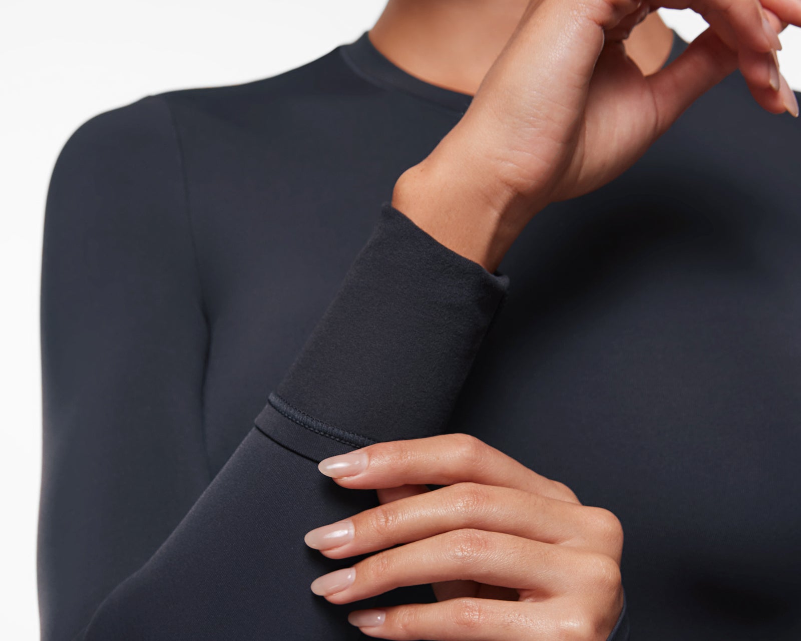 Women's Thermal Crewneck Long Sleeve Top Wheat Beige