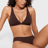 Women's Smooth High Cut Cheeky Briefs 3 Pack Basic 5 (3pack)