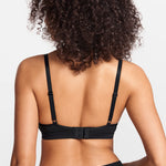 V-Neck Wireless unpadded Bralette Black