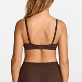 V-Neck Wireless unpadded Bralette Hazelnut