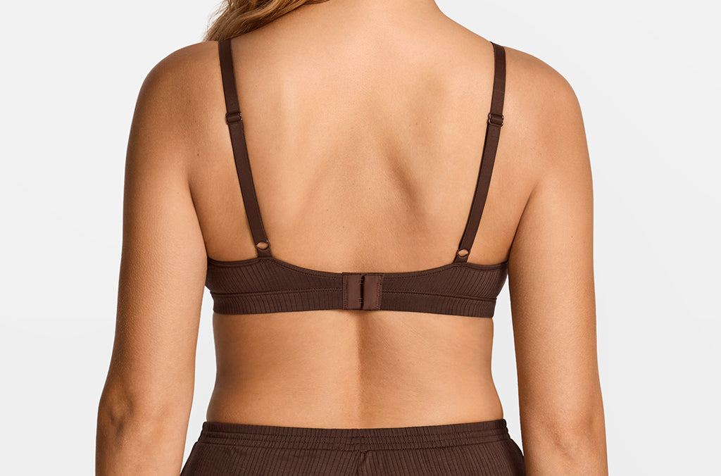 V-Neck Wireless unpadded Bralette Hazelnut