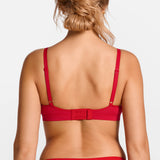 V-Neck Wireless unpadded Bralette Lipstick Red