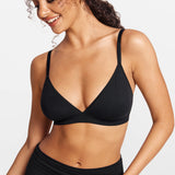 SOULVOR wireless V-neck triangle Bralette Light Khaki Heather
