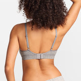 SOULVOR wireless V-neck triangle Bralette Moon Heather Grey