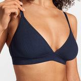 SOULVOR wireless V-neck triangle Bralette Light Glacier