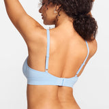 SOULVOR wireless V-neck triangle Bralette Moon Heather Grey