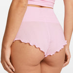 SOULVOR Fold Over Pleated Sleep Shorts Sweet Pink