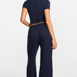 SOULVOR Wide Leg Casual Pants Moon Heather Grey