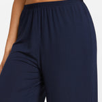 SOULVOR Wide Leg Casual Pants Deep Ocean Blue