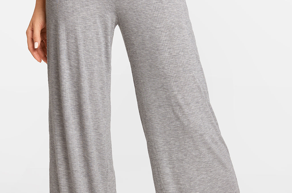 SOULVOR Wide Leg Casual Pants Light Khaki Heather