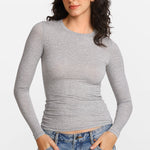 SOULVOR Long Sleeve Crew Neck T-Shirt Hazelnut
