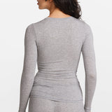 SOULVOR Long Sleeve Crew Neck T-Shirt Hazelnut