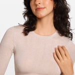 SOULVOR Long Sleeve Crew Neck T-Shirt Light Khaki Heather