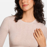 SOULVOR Long Sleeve Crew Neck T-Shirt Light Khaki Heather