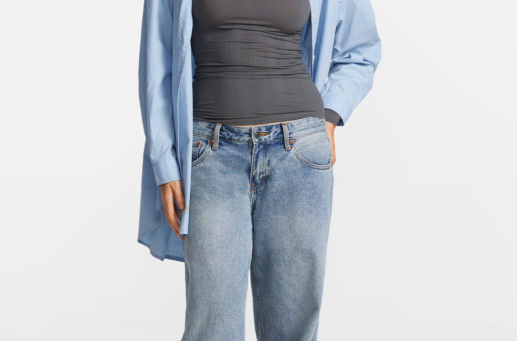 SOULVOR Long Sleeve Crew Neck T-Shirt Moon Heather Grey