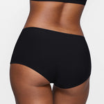 Women's Stretchy Mid Waist Boy Shorts 3 Pack Warm Beige (3pack)