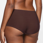 Women's Stretchy Mid Waist Boy Shorts 3 Pack Beige (3pack)