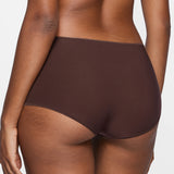 Women's Stretchy Mid Waist Boy Shorts 3 Pack Beige (3pack)
