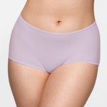 Women's Stretchy Mid Waist Boy Shorts 3 Pack Parchment (3pack)
