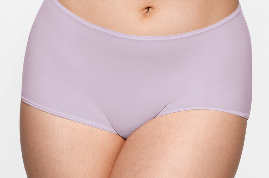Women's Stretchy Mid Waist Boy Shorts 3 Pack Parchment (3pack)