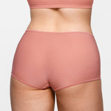 Women's Stretchy Mid Waist Boy Shorts 3 Pack Parchment (3pack)