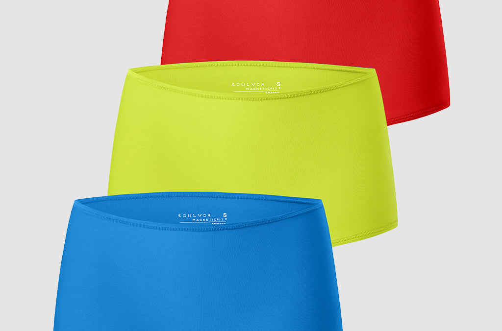 Women's Stretchy Mid Waist Boy Shorts 3 Pack White (3pack)