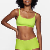 Women's Stretchy Mid Waist Boy Shorts 3 Pack Parchment (3pack)