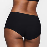 Women's Stretchy Mid Waist Boy Shorts 3 Pack Basic 03 (3pack)