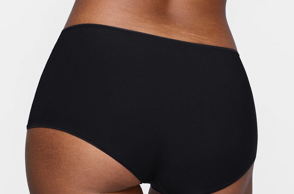 Women's Stretchy Mid Waist Boy Shorts 3 Pack Basic 03 (3pack)
