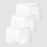 Women's Stretchy Mid Waist Boy Shorts 3 Pack Basic 03 (3pack)