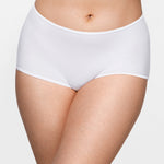 Women's Stretchy Mid Waist Boy Shorts 3 Pack Basic 03 (3pack)