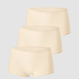 Women's Stretchy Mid Waist Boy Shorts 3 Pack Black 3pack